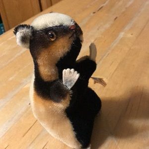 Vintage 1960’s Steiff Diggy Mohair Badger